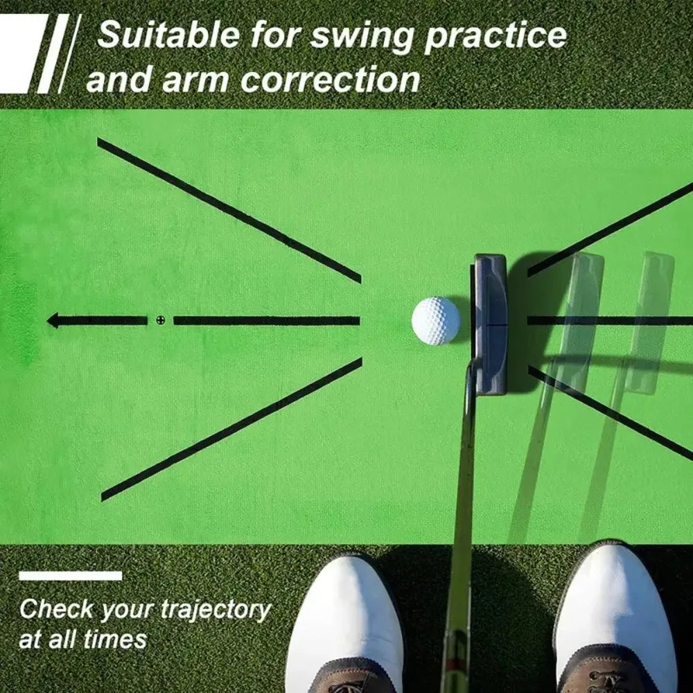 Golf Training Mat Golf Swing Practice Marking Pad Inspection Batting Trajectory Directional Mat 30X60CM Golf Swing Practice Mats