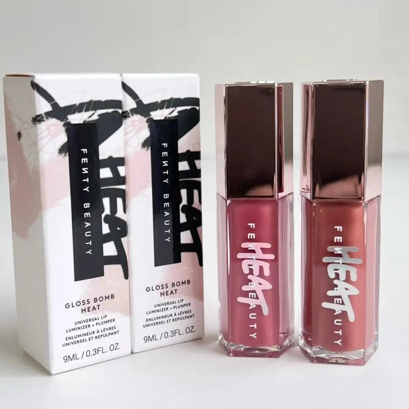 Fenty Beauty Lip Gloss Lipstick Water Gloss Highlight Mirror Lasting FUSSY HEAT RIRI Sparkling Charming Moisturizing Lip Care