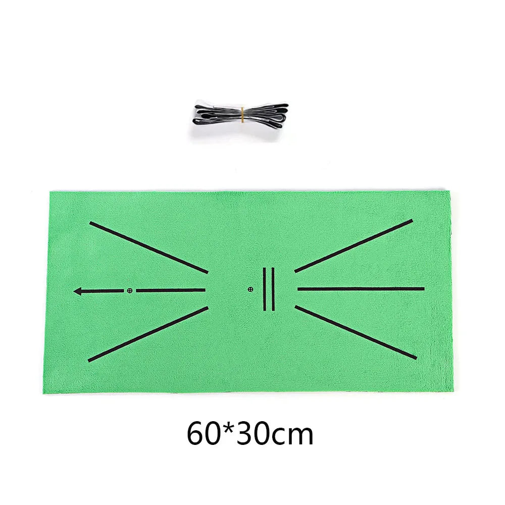 Golf Training Mat Golf Swing Practice Marking Pad Inspection Batting Trajectory Directional Mat 30X60CM Golf Swing Practice Mats